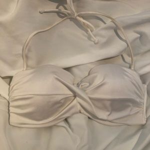 32DD Victoria’s Secret white shimmer swim top
